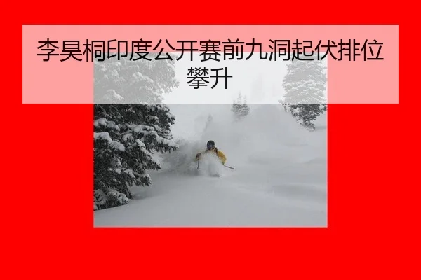 李昊桐印度公开赛前九洞起伏排位攀升